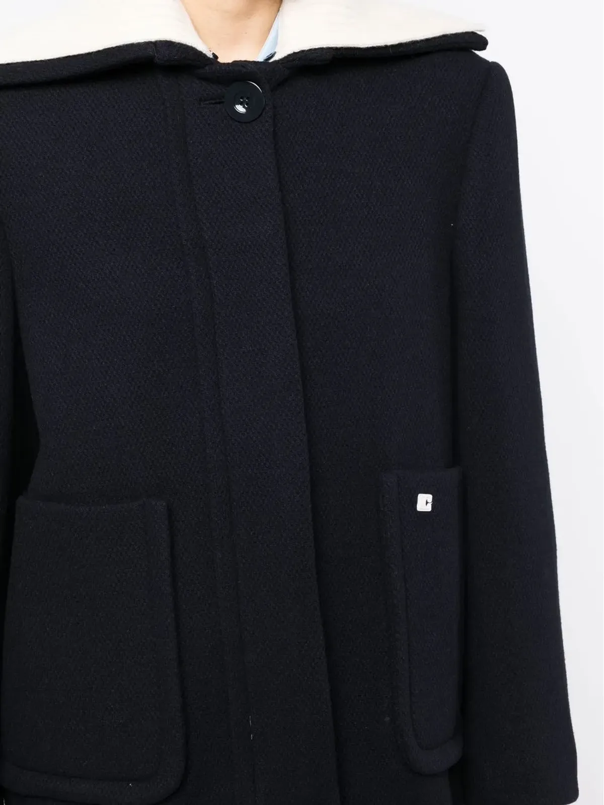 Low Classic ワイドカラーのシングルブレストコート - 画像5