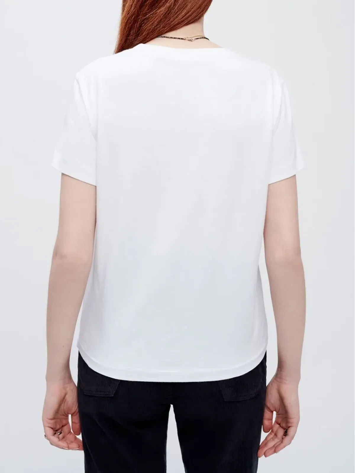 RE/DONE ベーシック半袖Tシャツ - ホワイト - 画像4