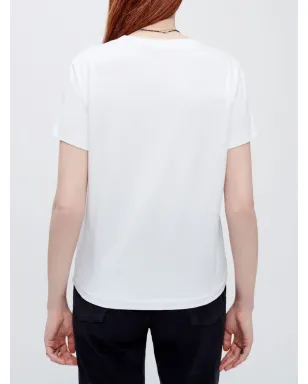 RE/DONE ベーシック半袖Tシャツ - ホワイト - サムネイル4