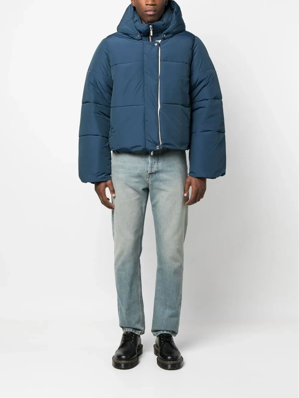 RHUDE ロゴプリント ダウンジャケット - 画像2