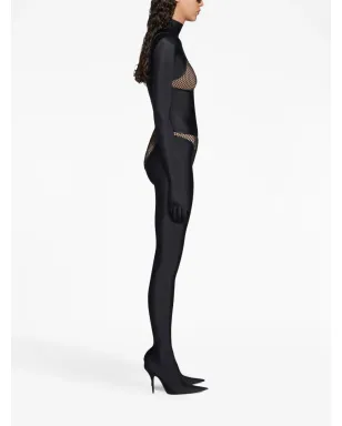 Balenciaga メッシュディテール トライアングル ブラ - ブラック - サムネイル4