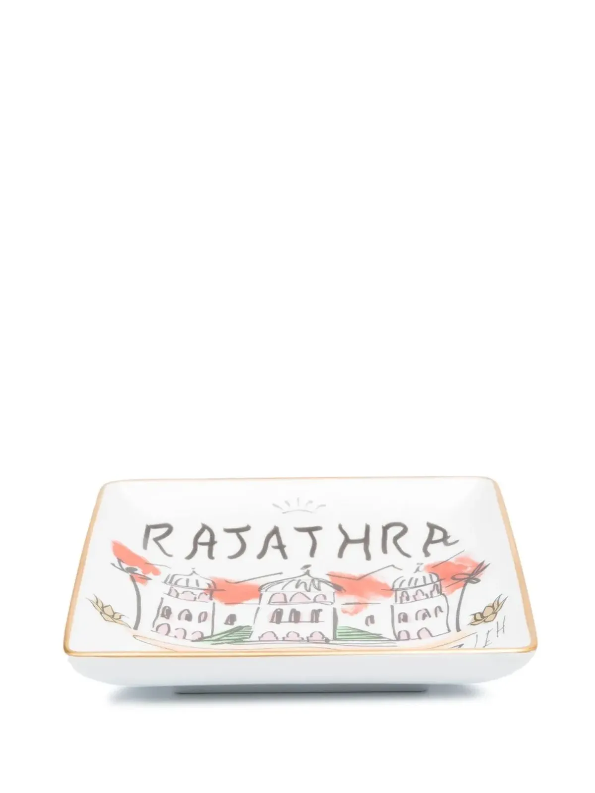 GINORI 1735 Rajathra Palace 四角皿 - 画像2