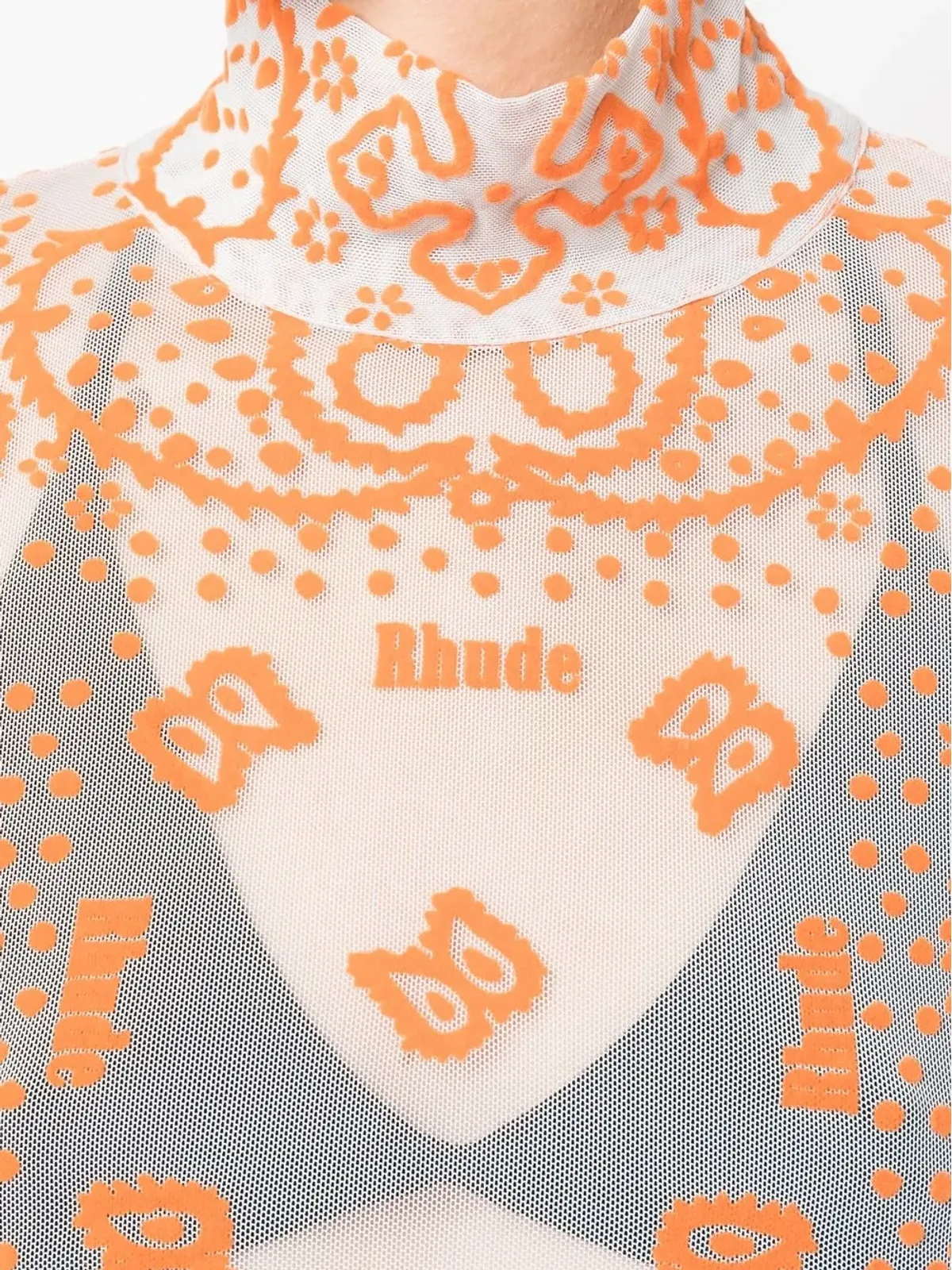 RHUDE バンダナ刺繍ボディースーツ - 画像5