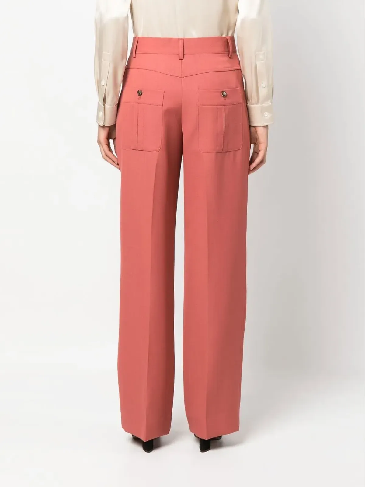 Victoria Beckham ハイウエストストレートパンツ - 画像4