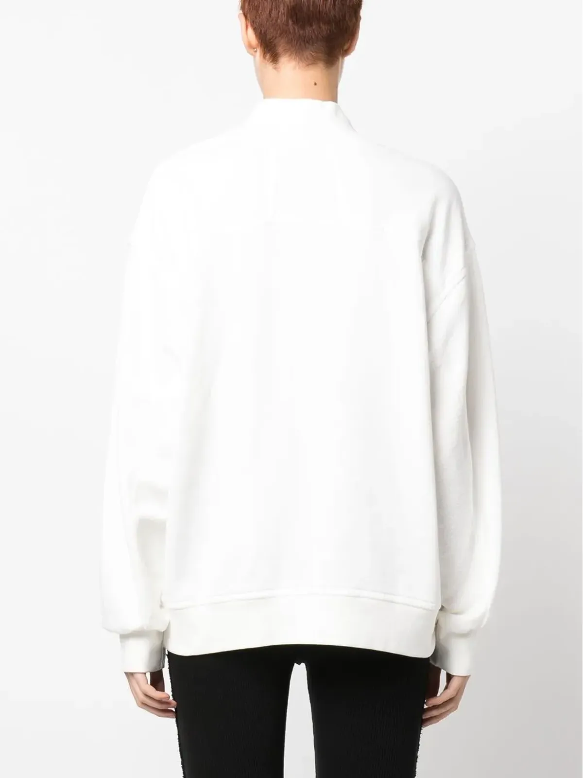 RHUDE ロゴ刺繍コットン スウェットシャツ - 画像4