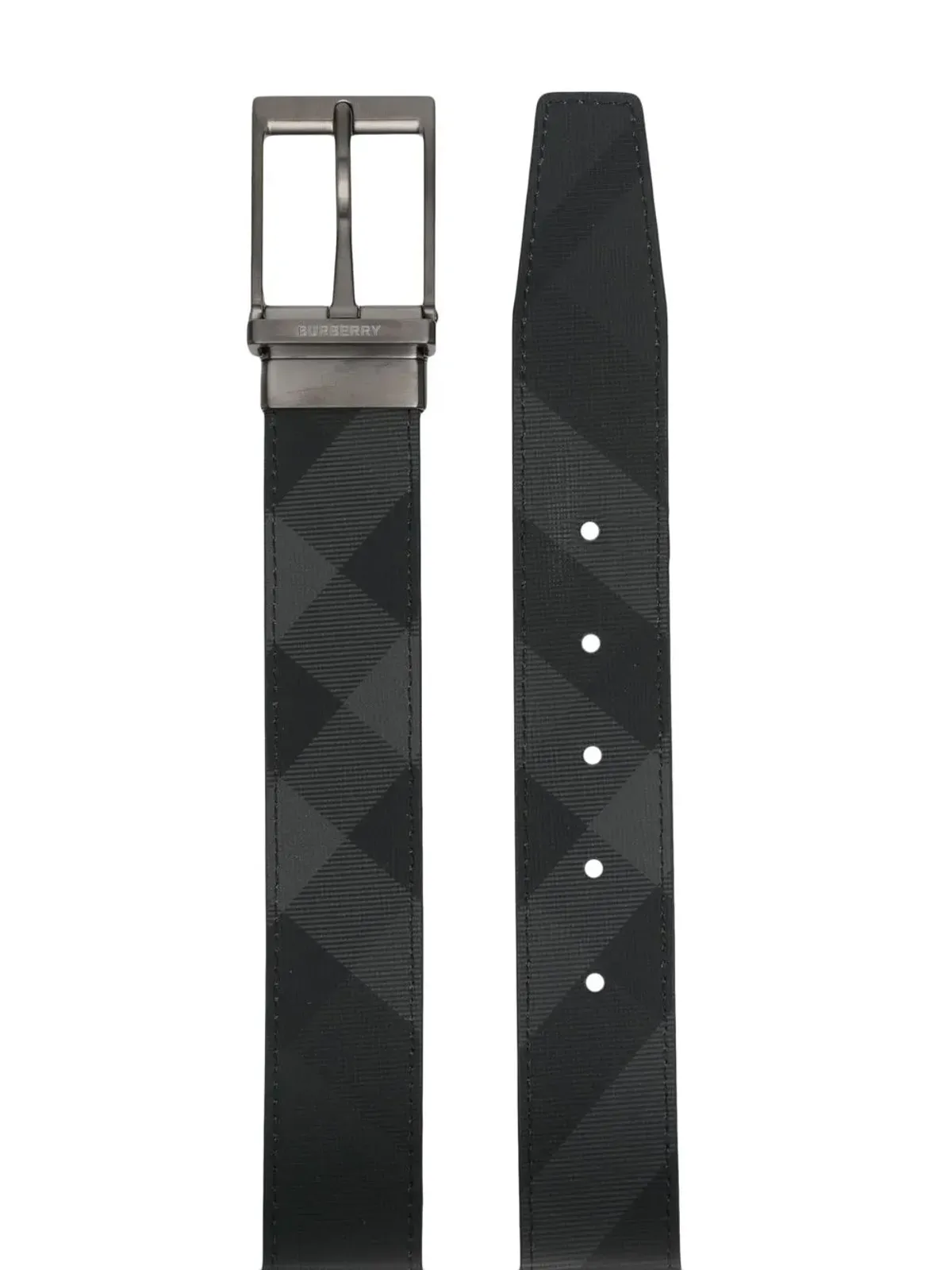 Burberry チェック柄リバーシブルベルト - 画像2