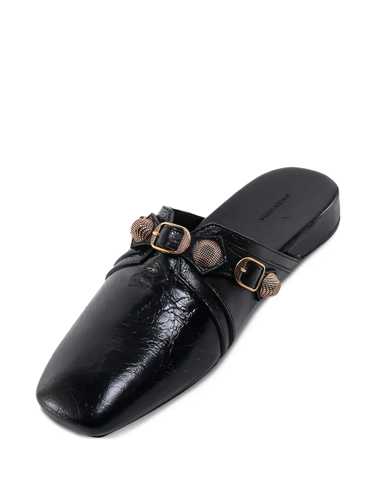 Balenciaga カゴール スタッズ レザー スリッパ - 画像4