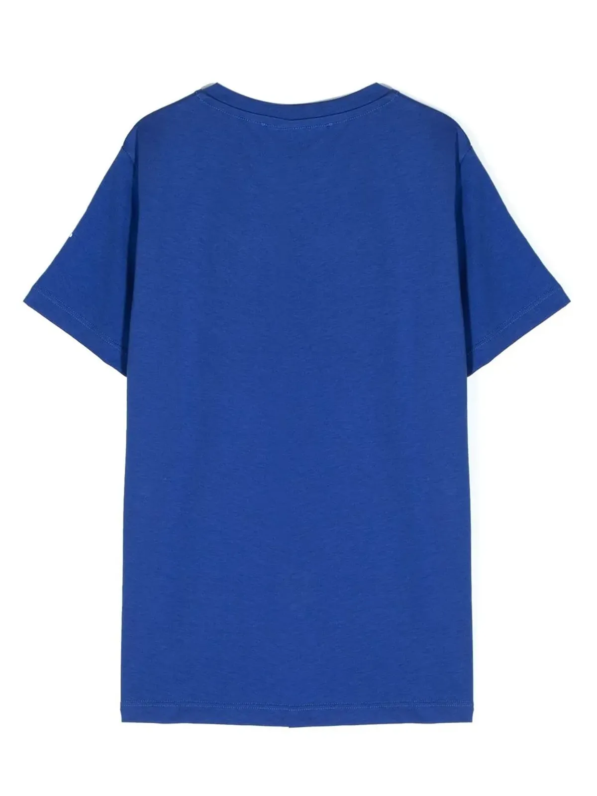 Versace Kids フロックドロゴ コットン Tシャツ - ブルー - 画像2