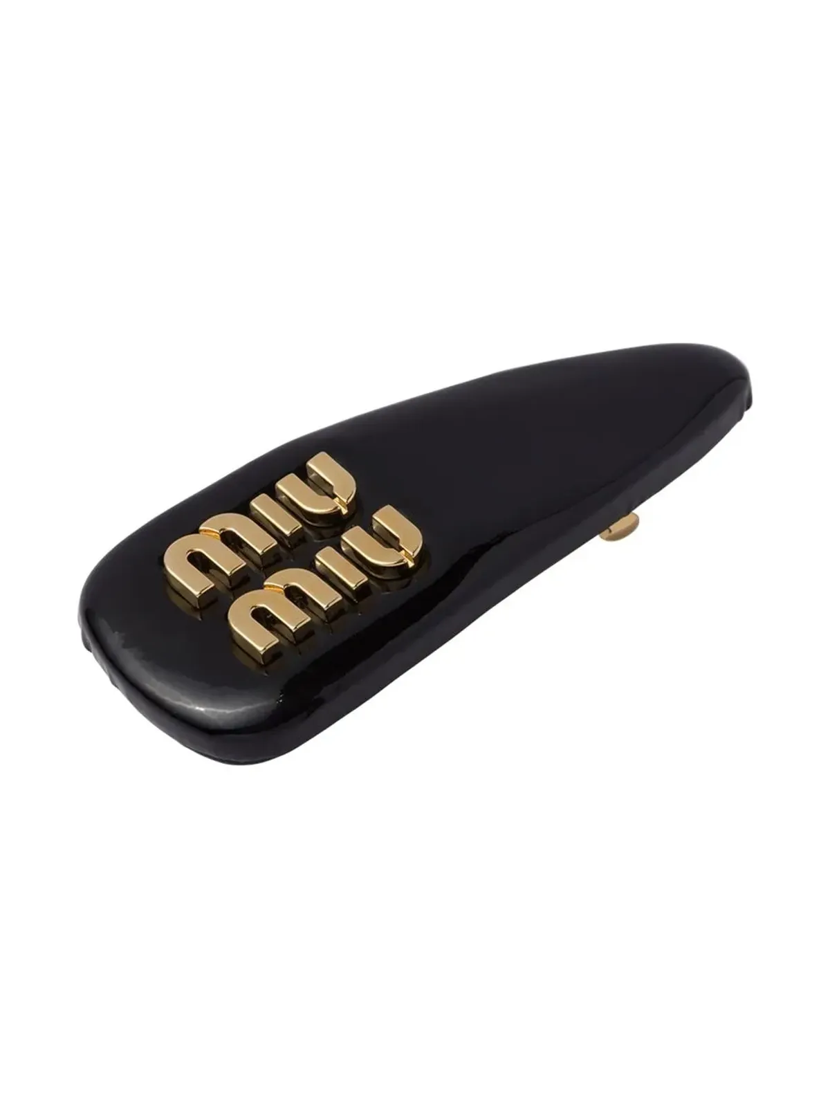 Miu Miu パテントレザー ヘアクリップ - 画像3