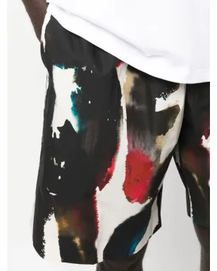 Alexander McQueen ロゴプリント・ストレートレッグ・ショーツ - ブラック - サムネイル5