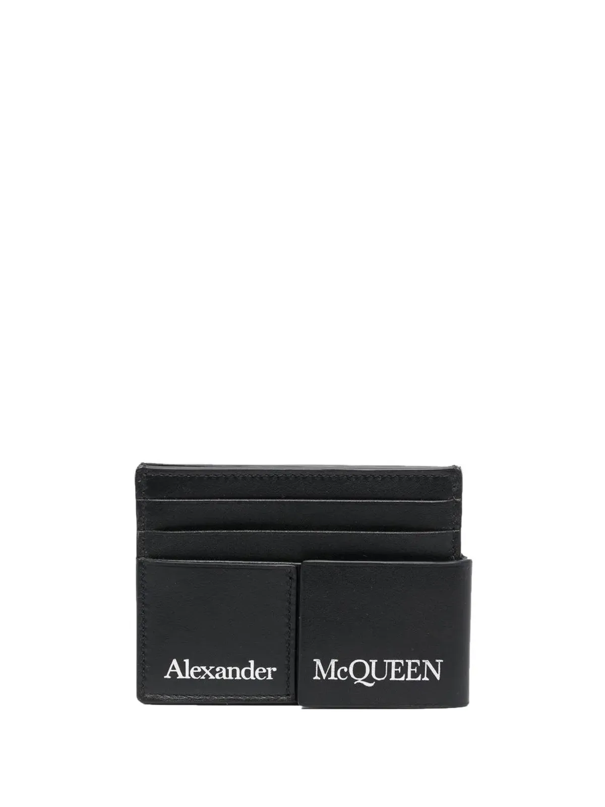 Alexander McQueen ロゴプリント レイヤード カードホルダー - 画像1