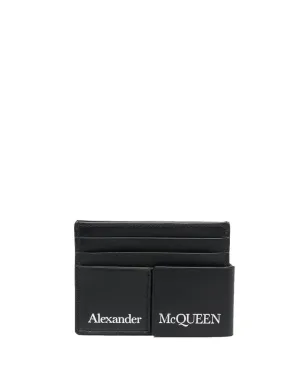 Alexander McQueen ロゴプリント レイヤード カードホルダー - サムネイル1
