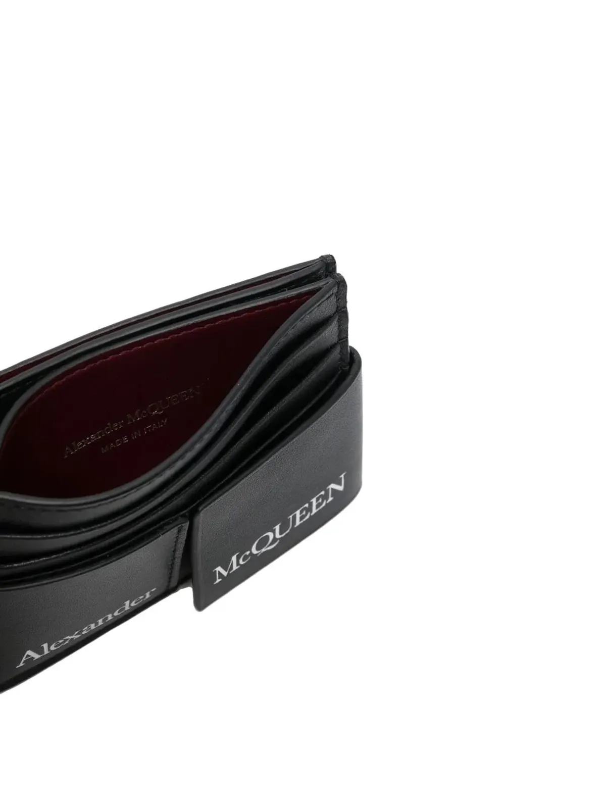 Alexander McQueen ロゴプリント レイヤード カードホルダー - 画像3