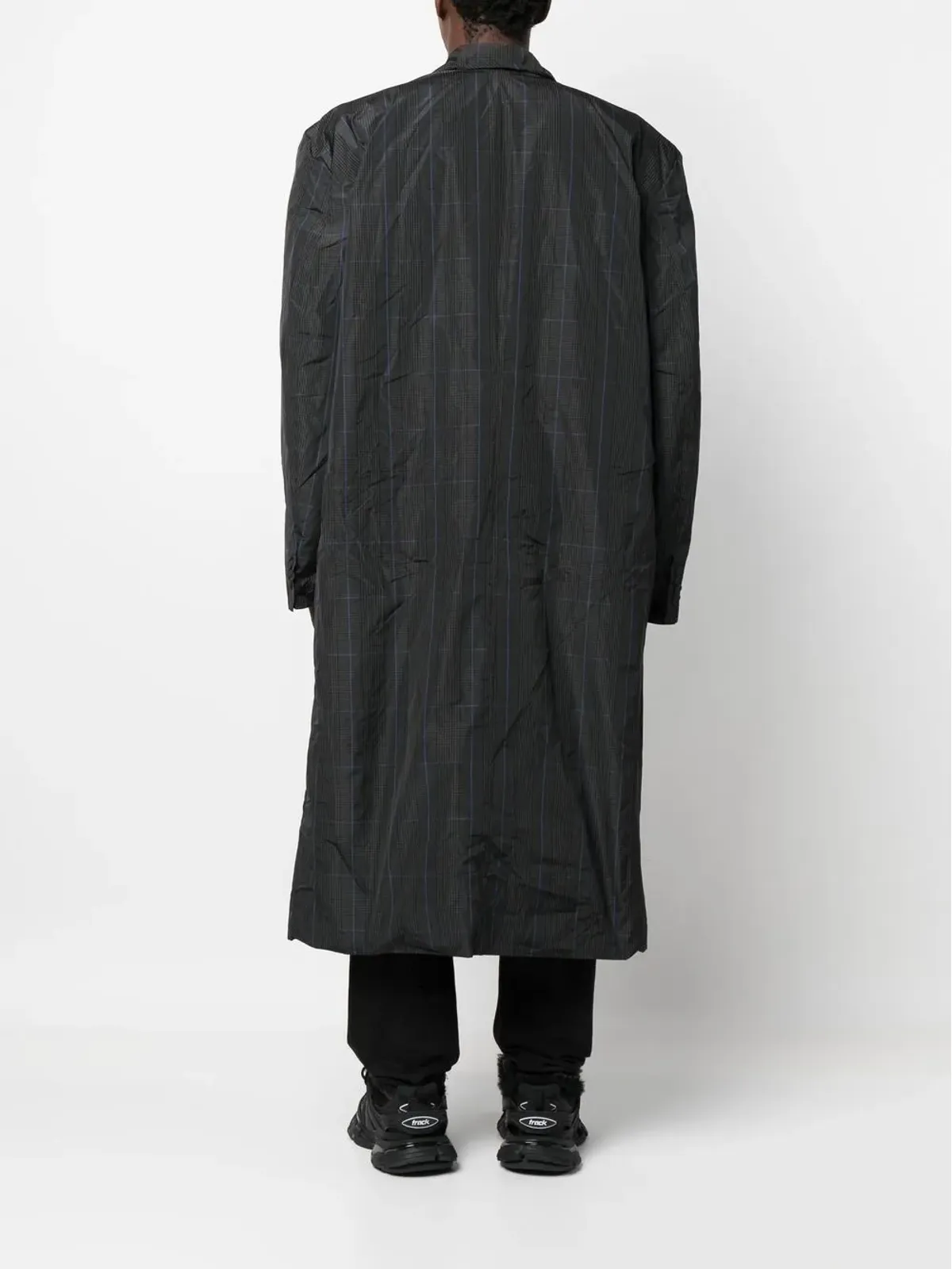 Balenciaga プリンス・オブ・ウェールズ チェック トレンチコート - 画像4