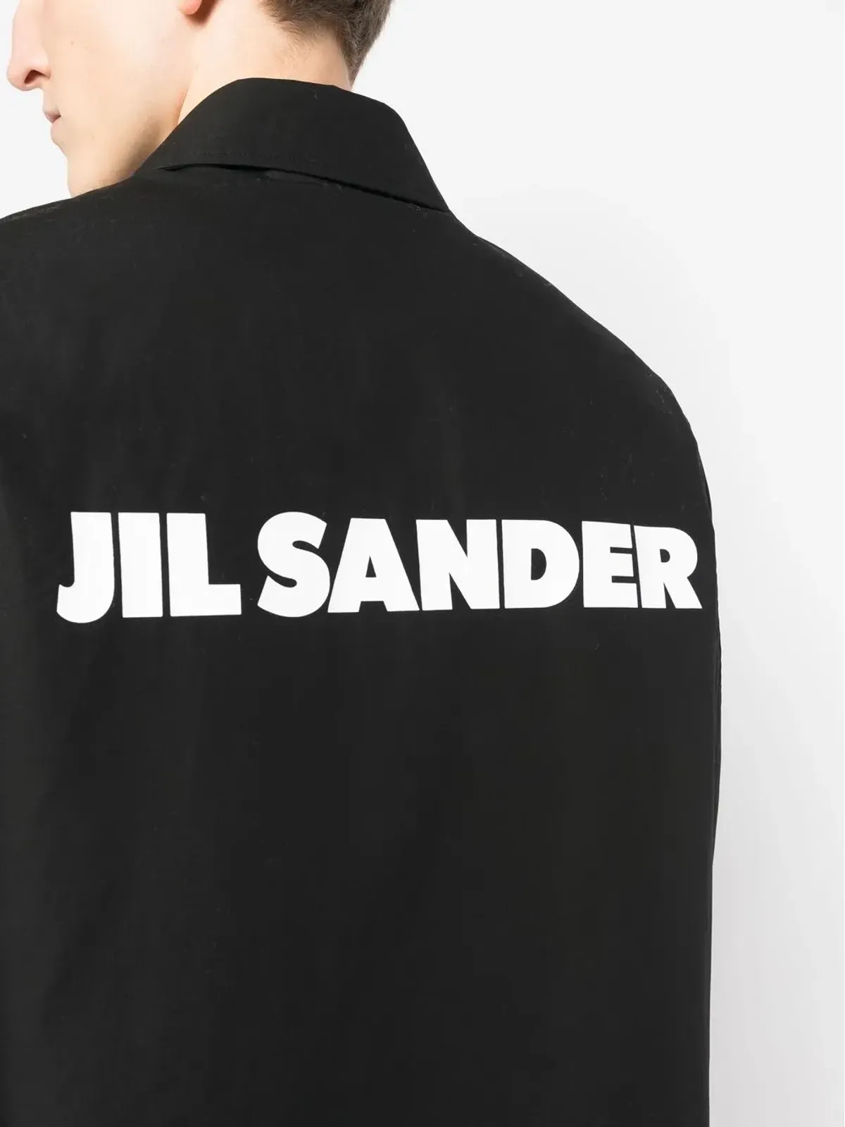 Jil Sander ロゴプリントコート - 画像5