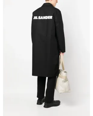 Jil Sander ロゴプリントコート - サムネイル2