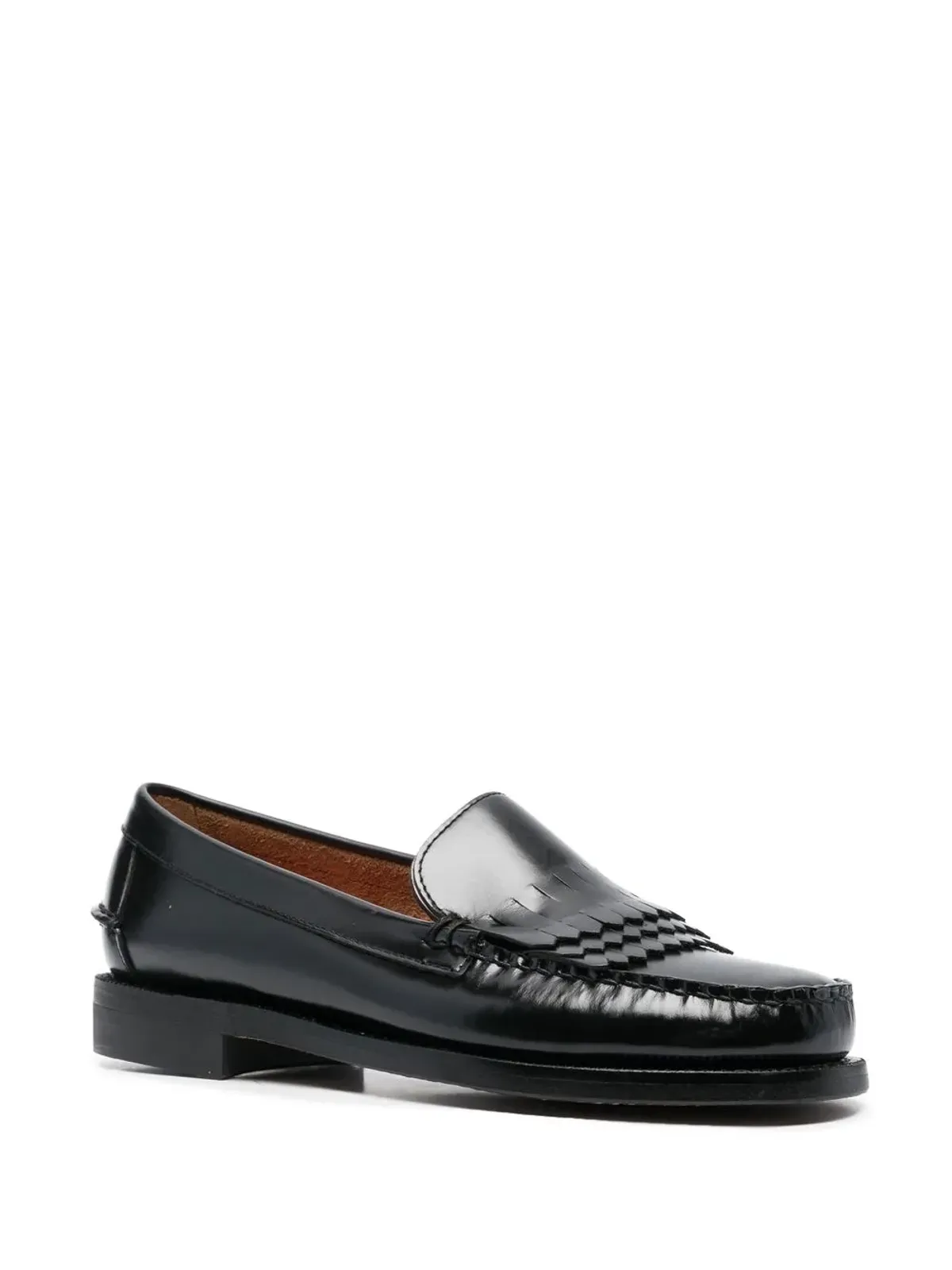 Sebago フリンジ付き チャンキーペニーローファー - ブラック - 画像2