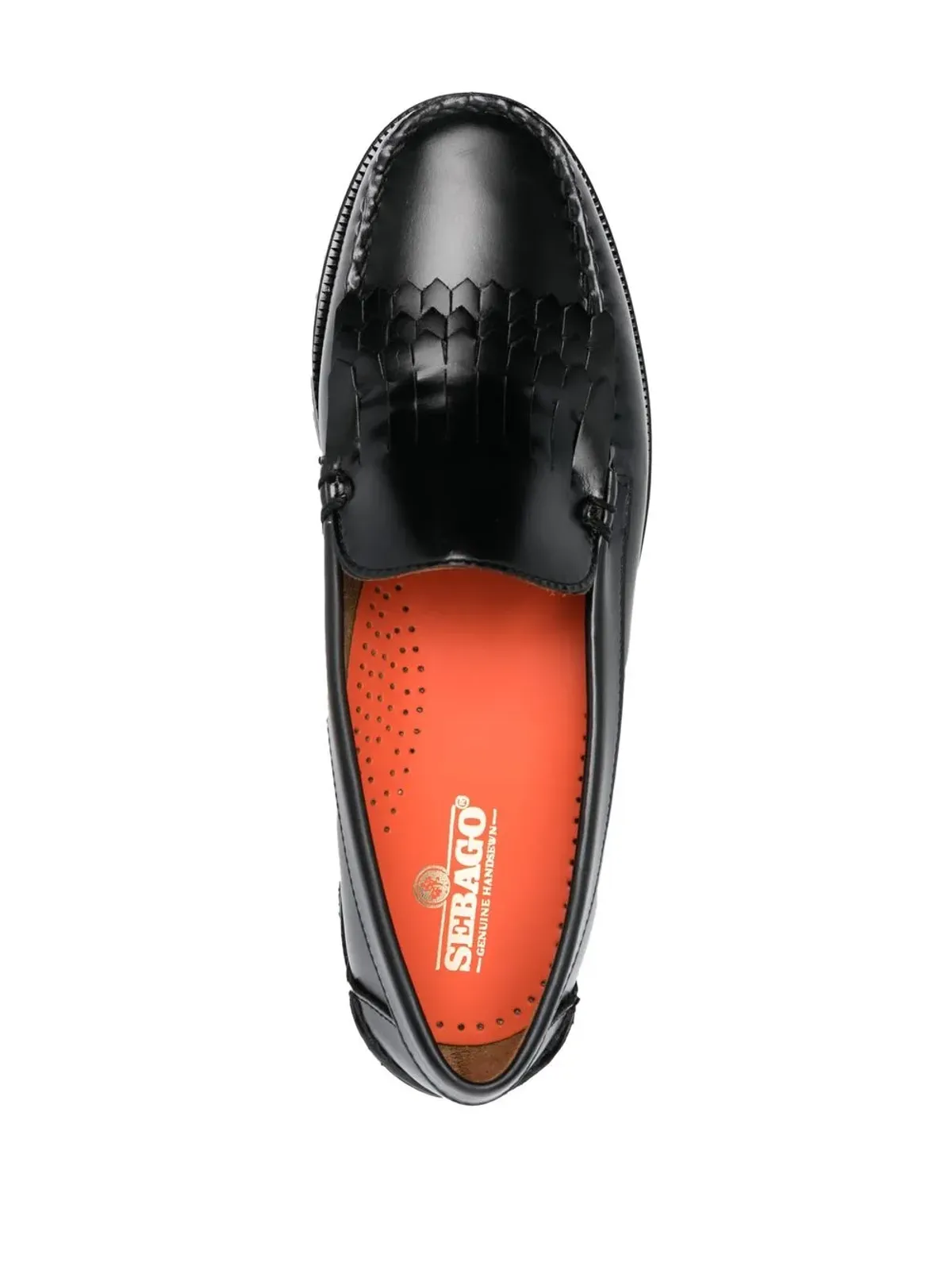 Sebago フリンジ付き チャンキーペニーローファー - ブラック - 画像4
