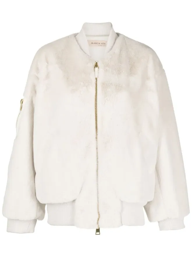 Blanca Vita Blanca Vita ファー付きボンバージャケットの商品画像