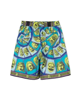 Versace Kids Le Maschereプリント シルクショーツ - サムネイル2