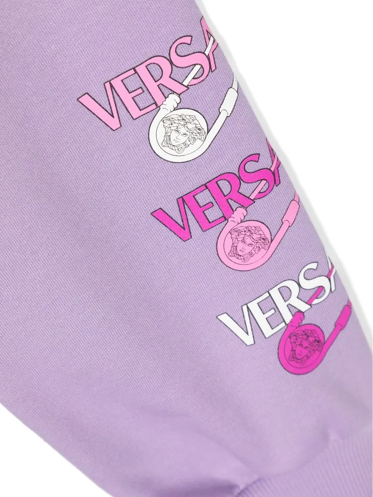 Versace Kids メデューサ・セーフティピンプリント トラックパンツ - 画像3