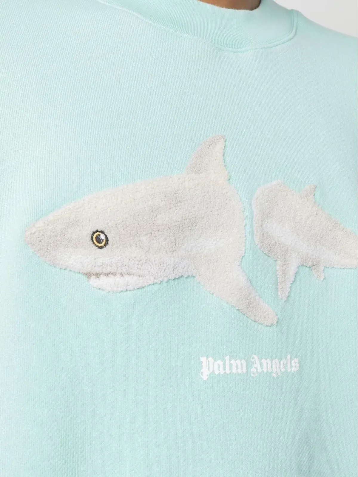 Palm Angels ブロークンシャーク コットン スウェットシャツ - 画像5