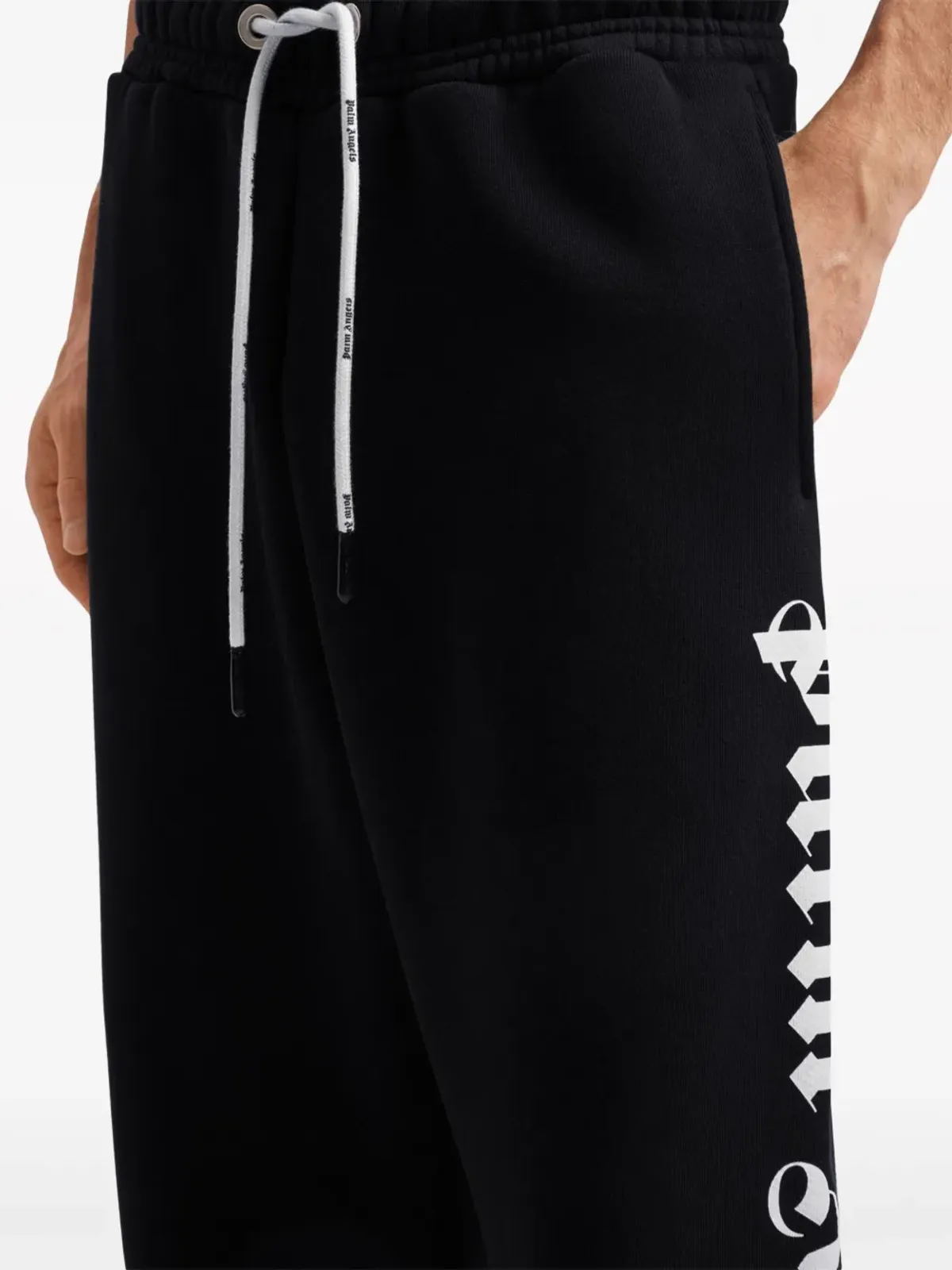 Palm Angels ロゴプリント ドローストリング スウェットパンツ - 画像5