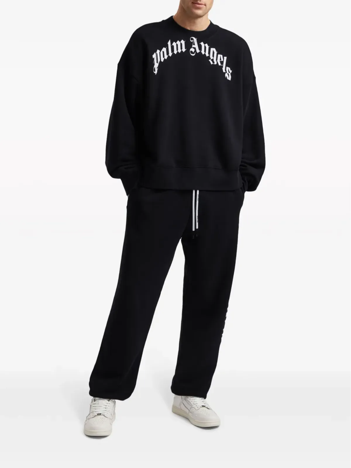 Palm Angels ロゴプリント ドローストリング スウェットパンツ - 画像2