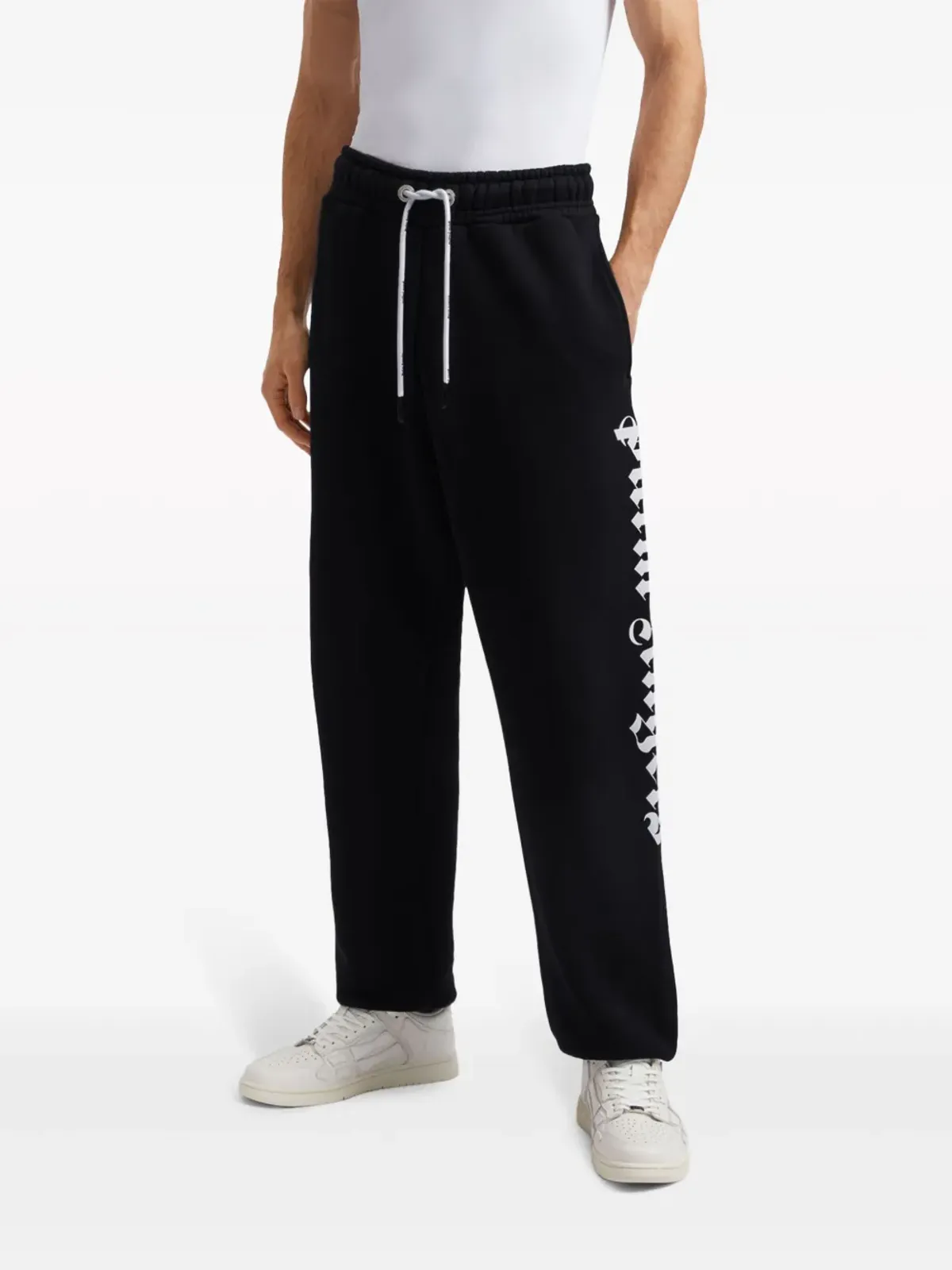 Palm Angels ロゴプリント ドローストリング スウェットパンツ - 画像3
