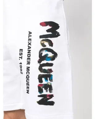 Alexander McQueen グラフィティプリント コットン トラックショーツ - サムネイル5