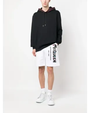 Alexander McQueen グラフィティプリント コットン トラックショーツ - サムネイル2