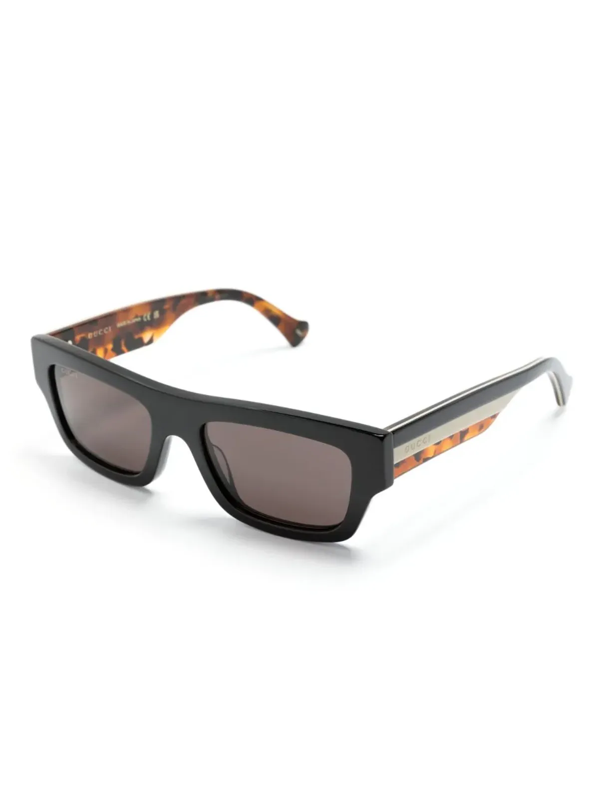 Gucci Eyewear スクエアフレーム ティント サングラス - 画像2