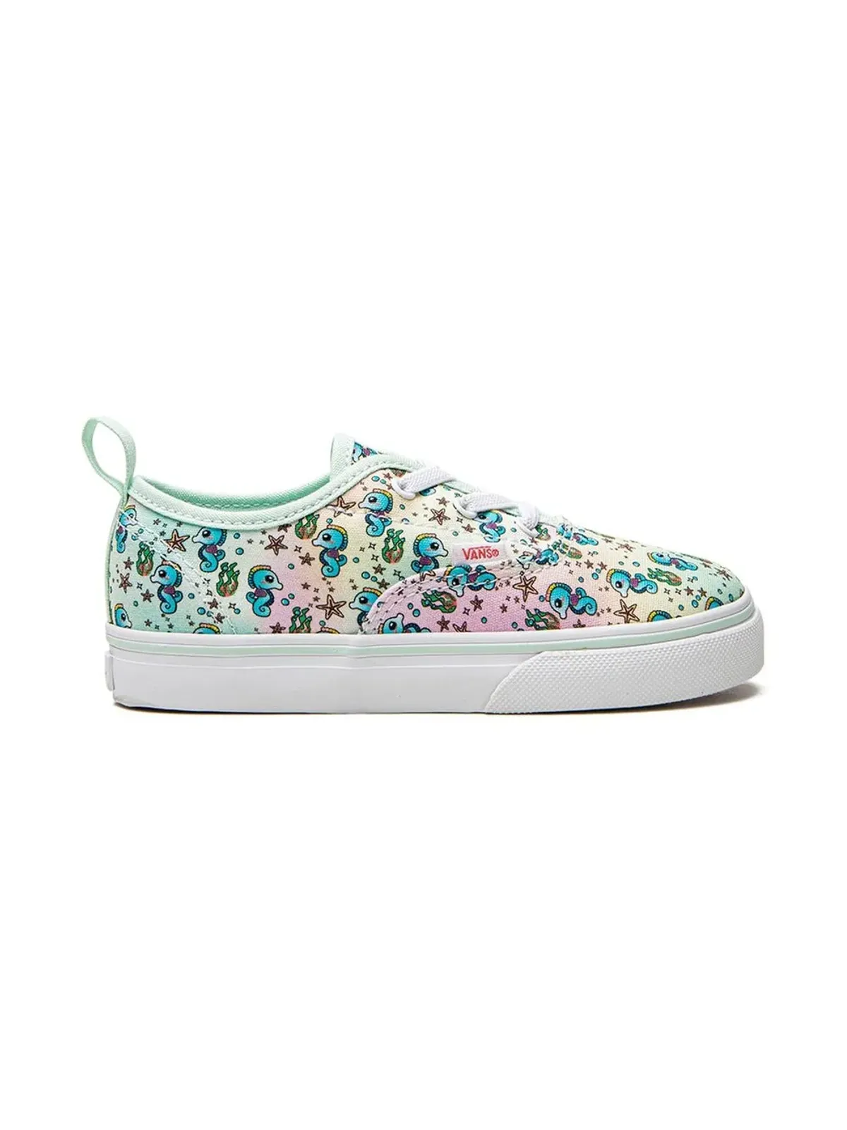 Vans Kids オーセンティック エラスティック レース スニーカー グリーン - 画像2