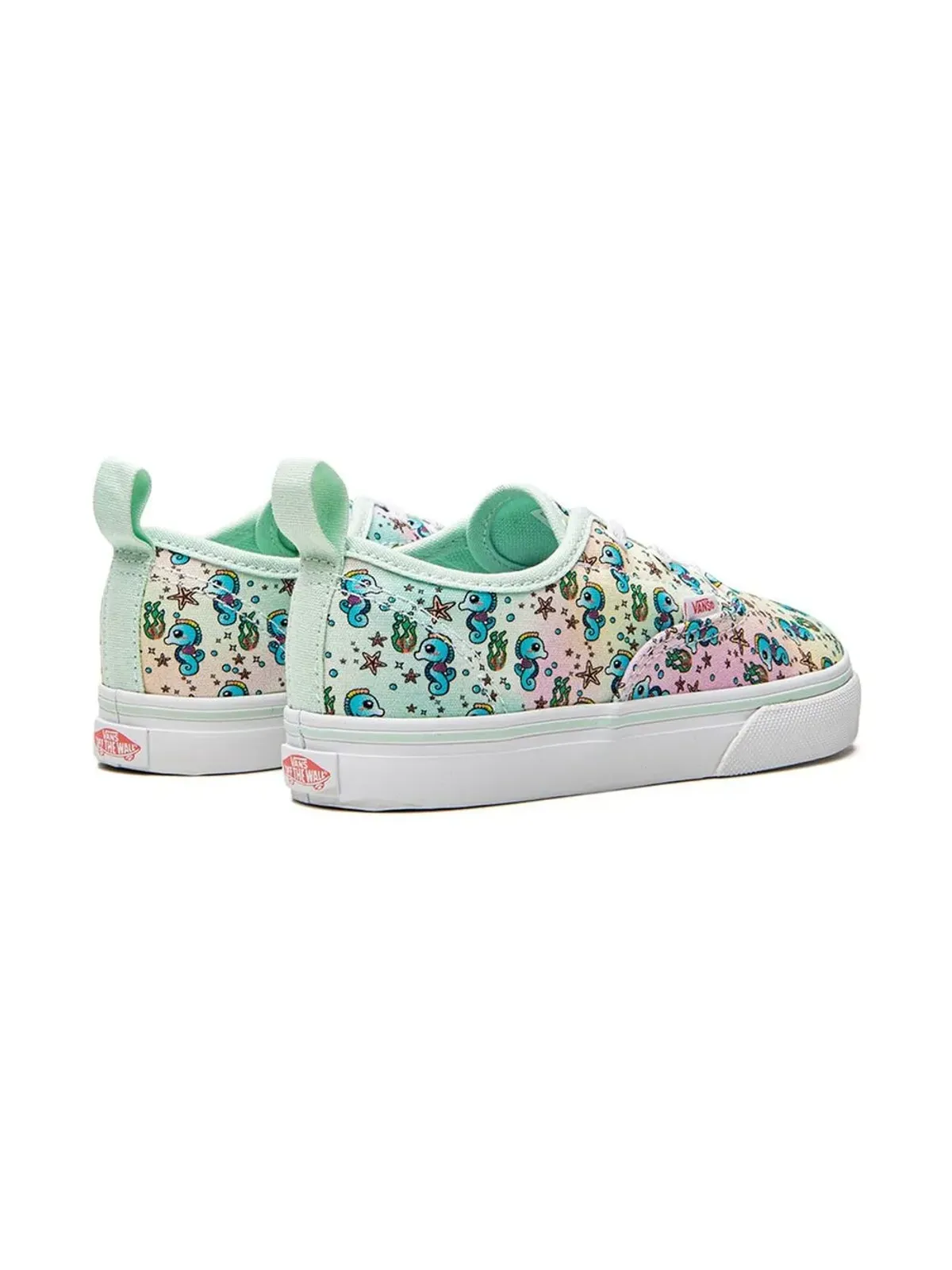 Vans Kids オーセンティック エラスティック レース スニーカー グリーン - 画像3