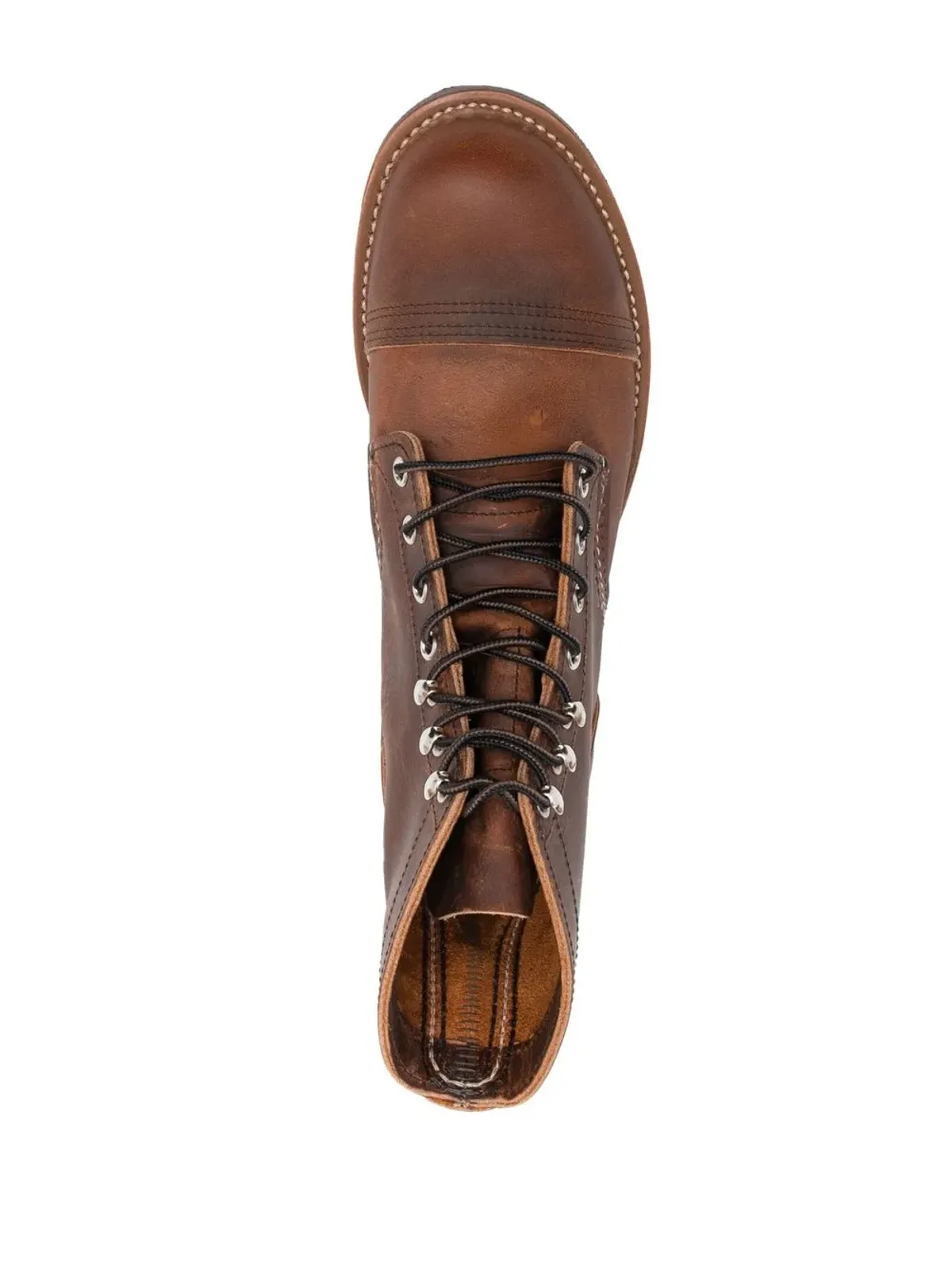 Red Wing Shoes レザー レースアップ ブーツ - ブラウン - 画像4
