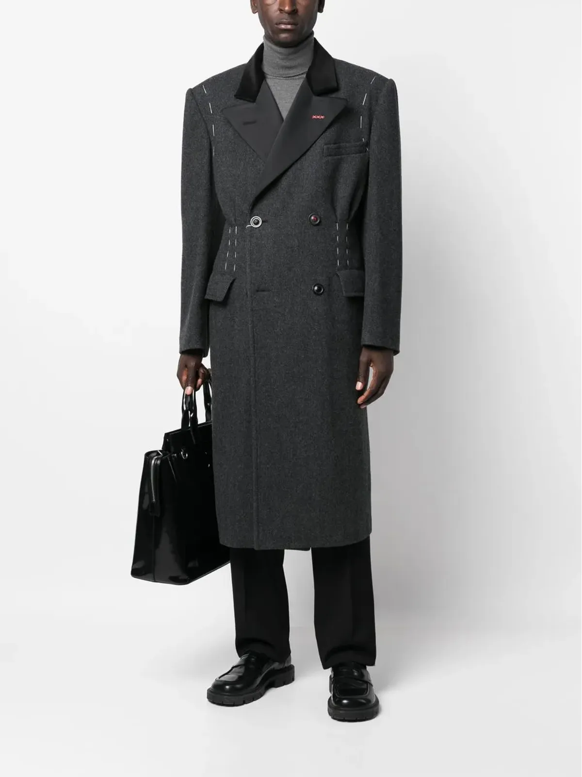Maison Margiela Work-In-Progress ダブルブレストコート - 画像2