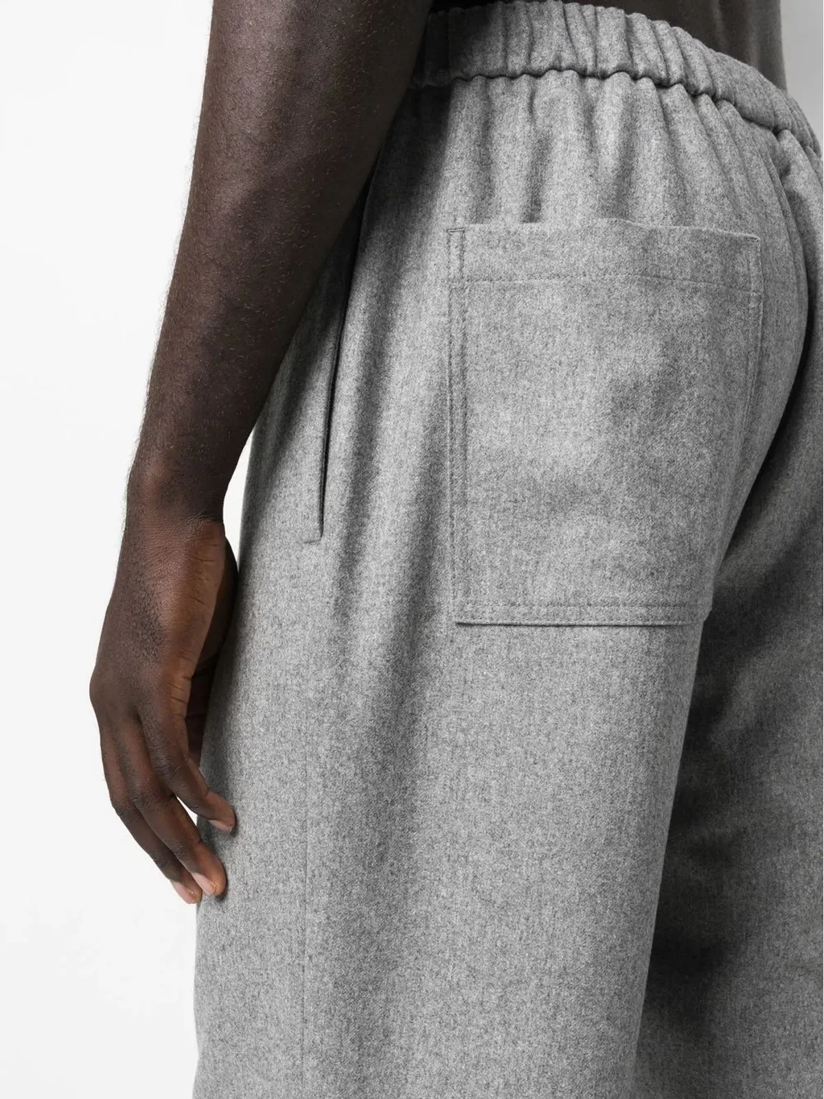 Jil Sander ストレートレッグ ウールパンツ グレー - 画像5