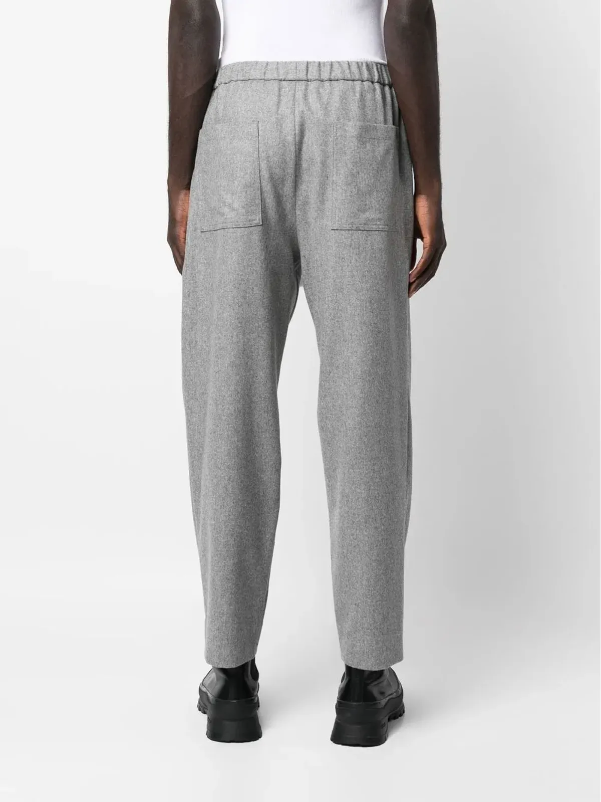 Jil Sander ストレートレッグ ウールパンツ グレー - 画像4