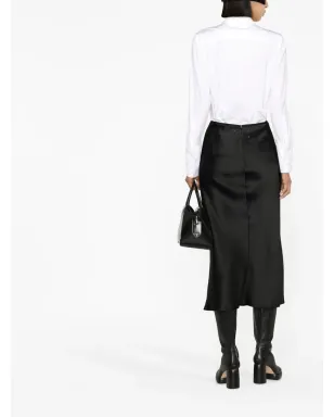 Maison Margiela バイアスカット サテン ミディ スカート - サムネイル3