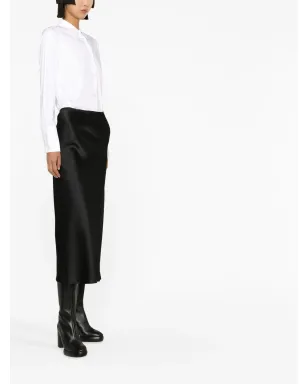 Maison Margiela バイアスカット サテン ミディ スカート - サムネイル4