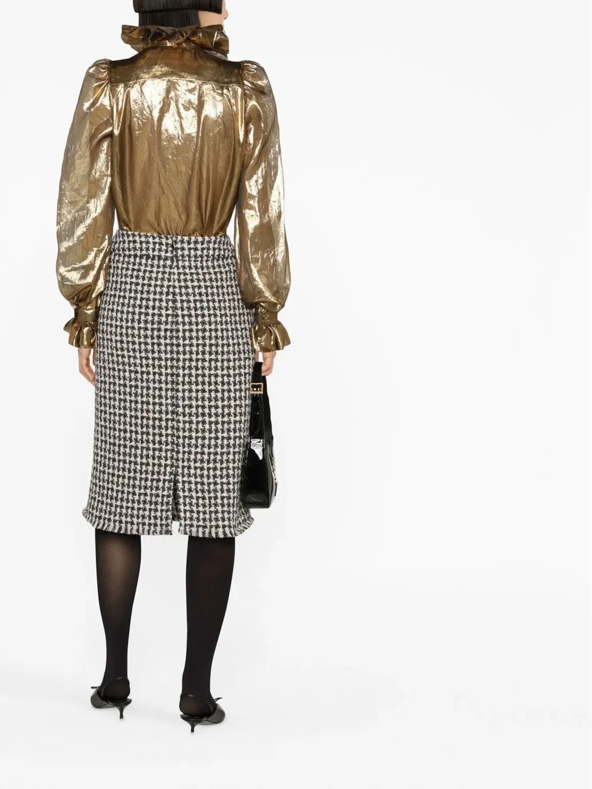 Lanvin ツイードペンシルスカート - 画像4