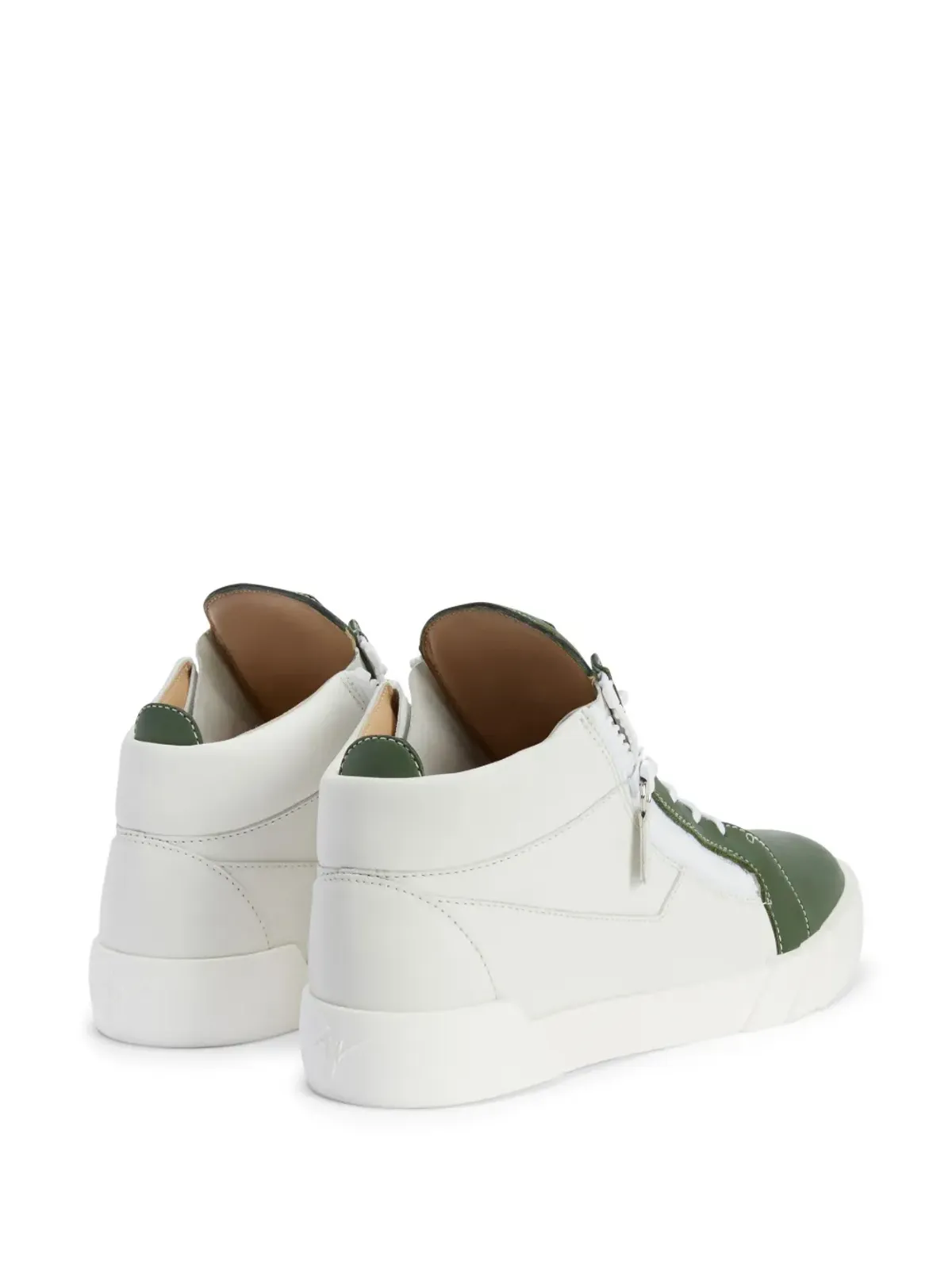 Giuseppe Zanotti ハイトップジップアップスニーカー - ホワイト - 画像3