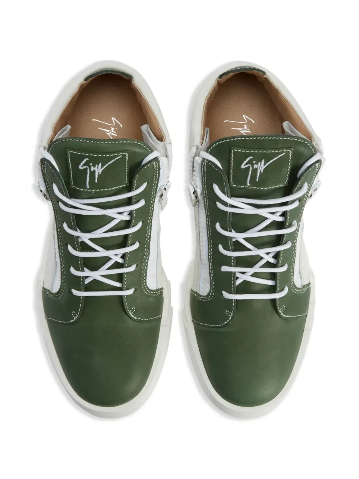 Giuseppe Zanotti ハイトップジップアップスニーカー - ホワイト - 画像4