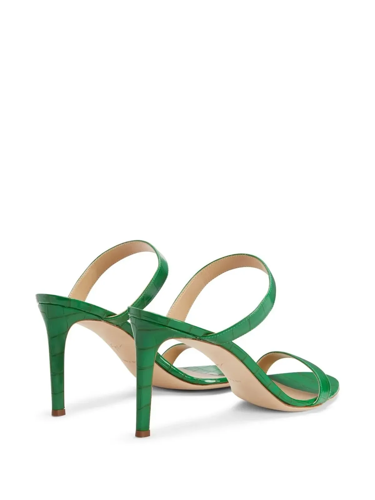 Giuseppe Zanotti Claista stiletto sandals - Green - 画像3