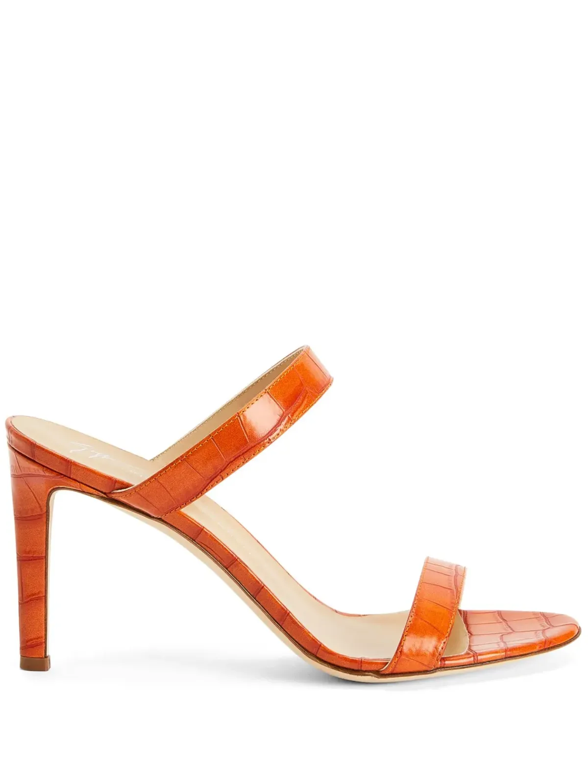 Giuseppe Zanotti Calista サンダル（オレンジ） - 画像1
