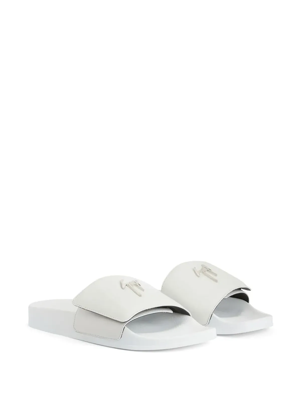 Giuseppe Zanotti ロゴプレート フラットスライド - 画像2