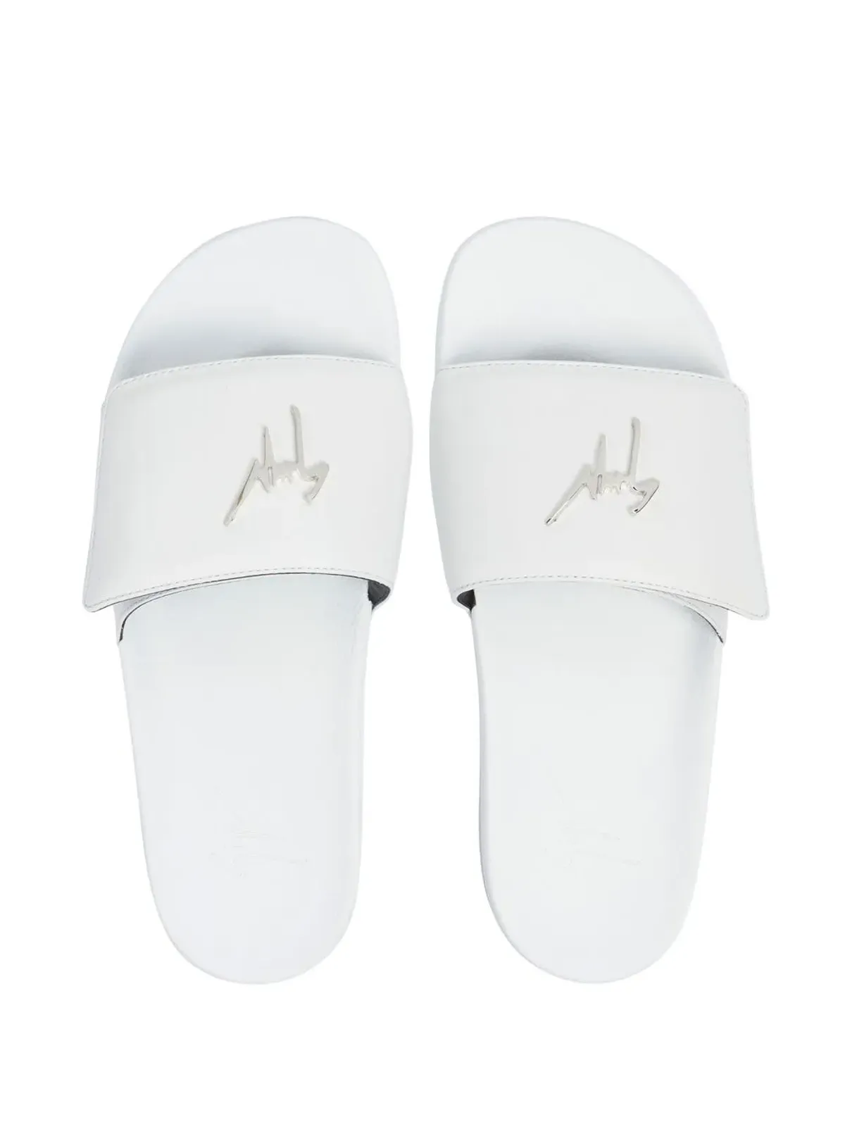Giuseppe Zanotti ロゴプレート フラットスライド - 画像4