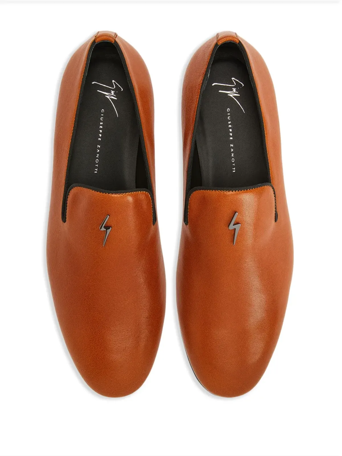 Giuseppe Zanotti G-Flash レザー ローファー - オレンジ - 画像4