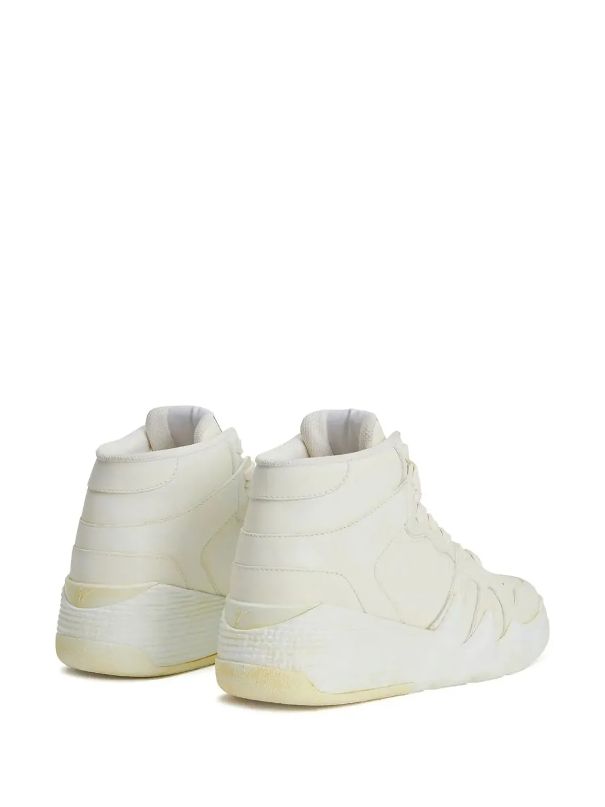 Giuseppe Zanotti perforated high-top sneakers - White - 画像3