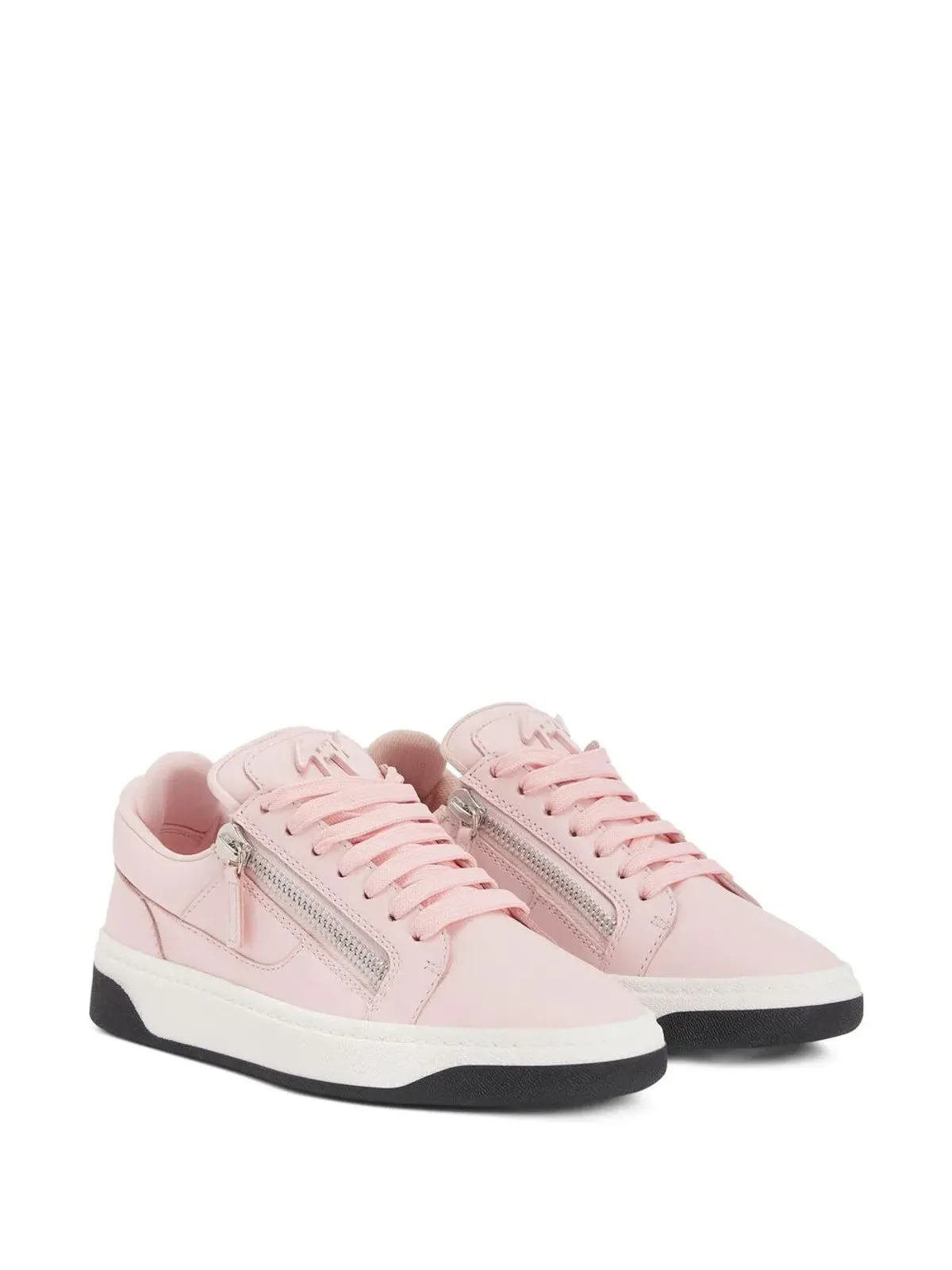 Giuseppe Zanotti Gz94 レザー スニーカー ピンク - 画像2